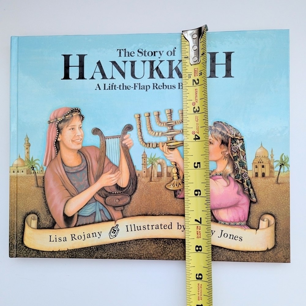 The Story of Hanukkah Children's Hardcover Book/Story Lift-the-Flap Rebus Book - Picture 8 of 10